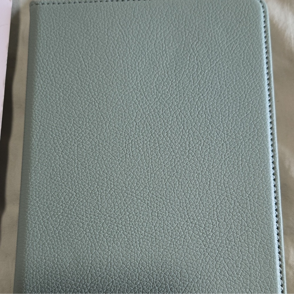 Cobak Sage Green Leather E-Reader Tablet Folio Case w/ Hand Strap and Card Slot